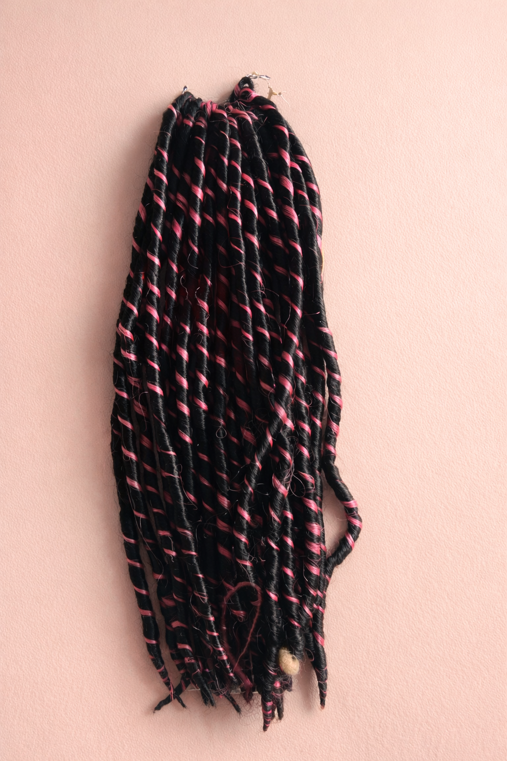 Mèches de Crochet Noir/ Rose