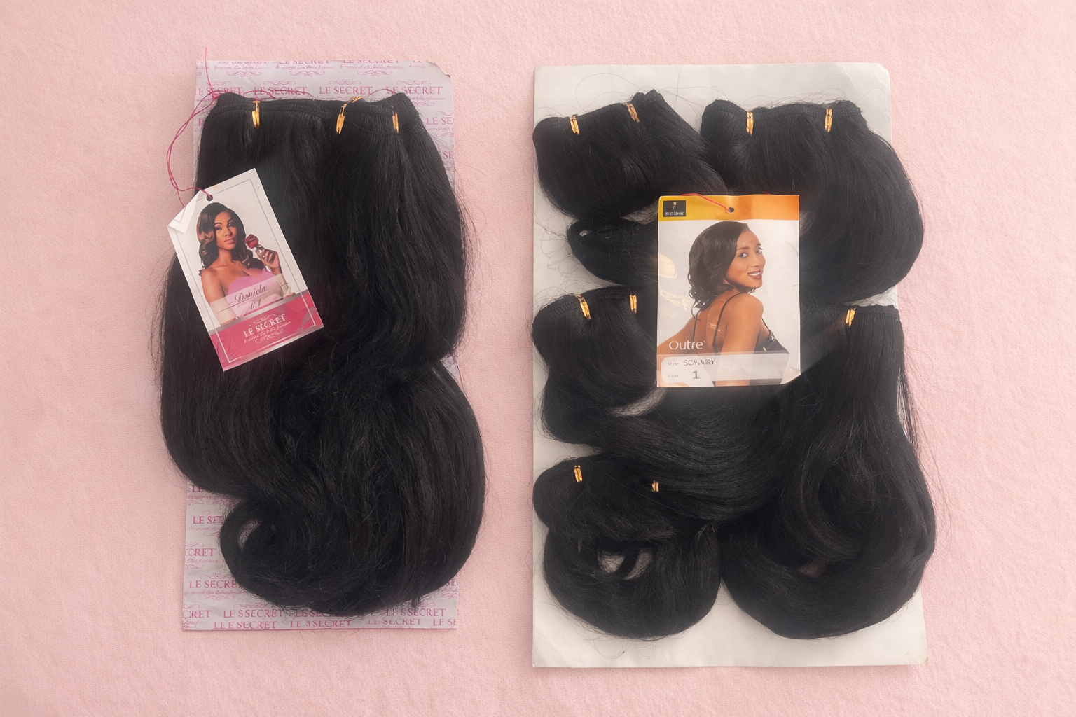 Mèches de Tissage Noires Ondulées